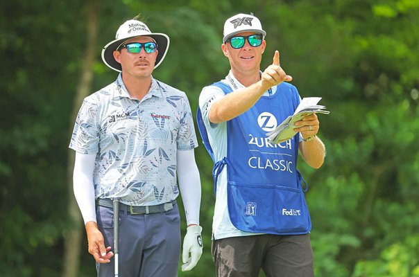 Joel Dahmen & caddie Geno Bonnalie Zurich Classic of New Orleans 2024