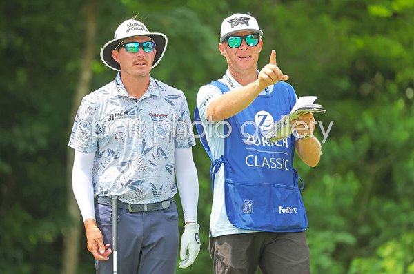 Joel Dahmen & caddie Geno Bonnalie Zurich Classic of New Orleans 2024