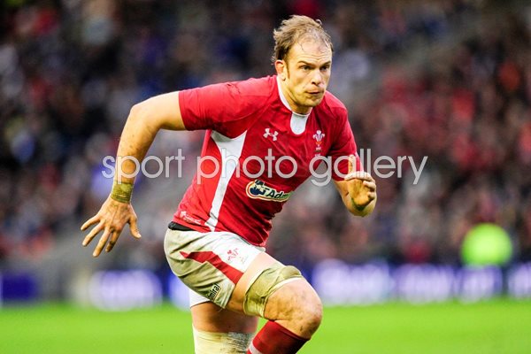 Alun Wyn-Jones Wales v Scotland 6 Nations 2013