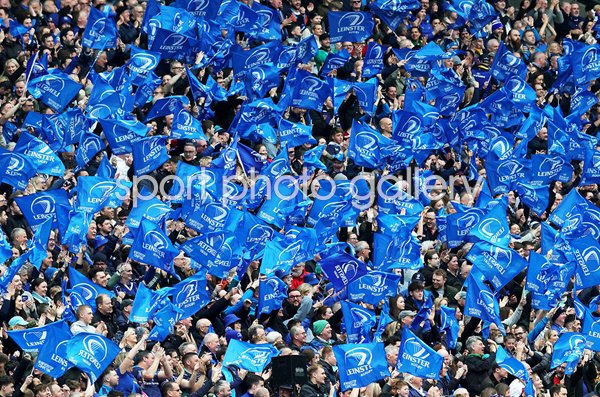 Leinster Rugby fans v Northampton Saints Champions Cup Semi Final Dublin 2024