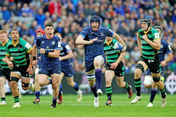 Ryan Baird Leinster breaks v Northampton Champions Cup Semi Final Dublin 2024