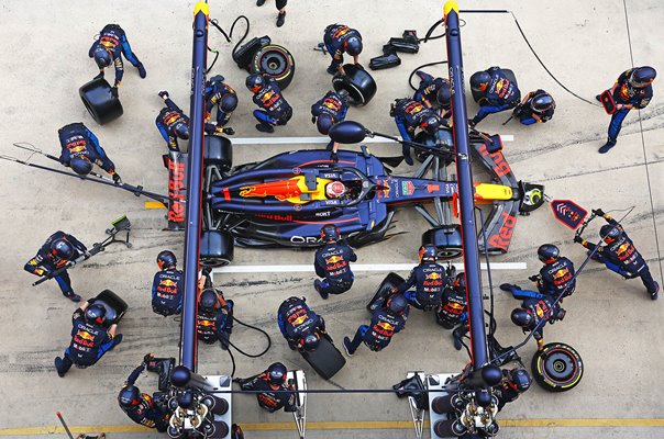 Max Verstappen Netherlands & Red Bull Racing Pit Stop Chinese Grand Prix 2024