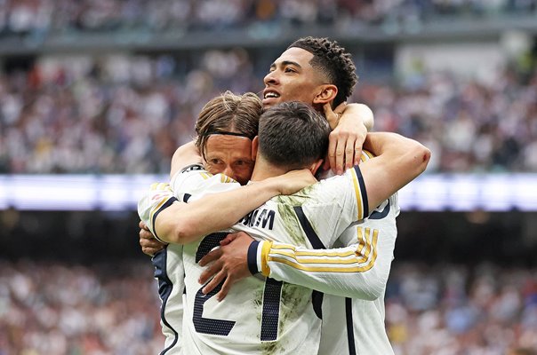 Jude Bellingham Real Madrid celebrates v Cadiz La Liga Santiago Bernabeu 2024