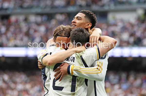 Jude Bellingham Real Madrid celebrates v Cadiz La Liga Santiago Bernabeu 2024