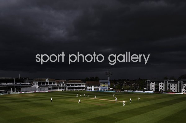 Dark clouds over Kent v Surrey County Championship Game Spitfire Ground Canterbury 2024