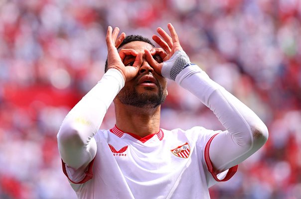 Yousseff En-Nesyri Sevilla FC celebrates goal  v Celta Vigo La Liga 2024