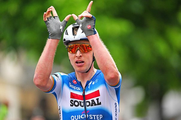 Tim Merlier Belgium trademark celebration Stage 3 Giro d'Italia 2024