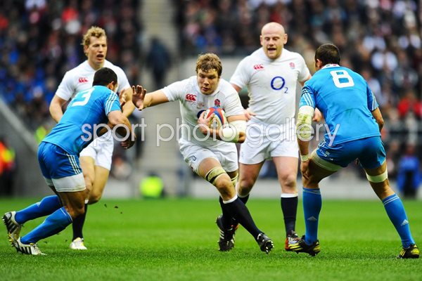 Joe Launchbury England v Italy Six Nations 2013