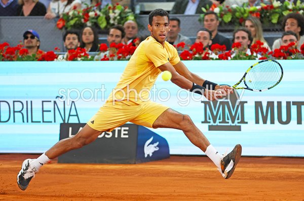 Felix Auger-Aliassime Canada backhand Madrid Open Final 2024