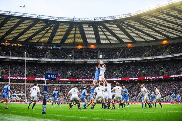 Courtney Lawes England v Italy 6 Nations Twickenham 2013