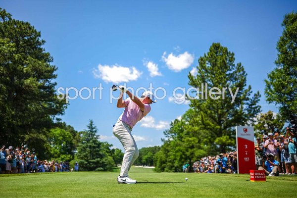 Rory McIlroy Northern Ireland Tee Shot 3rd Hole Final Round Quail Hollow Club 2024
