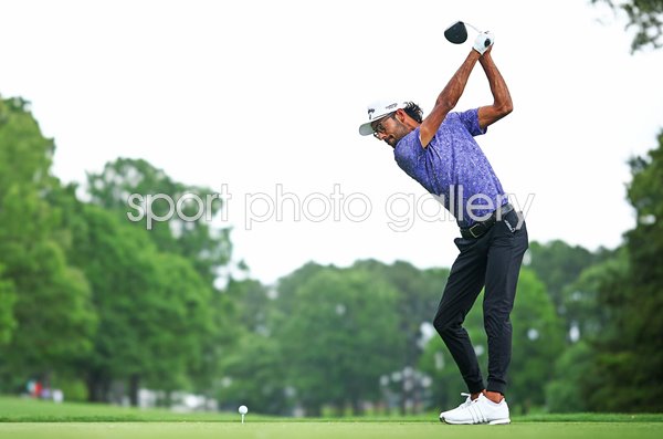 Akshay Bhatia USA drives Wells Fargo Championship Quail Hollow 2024
