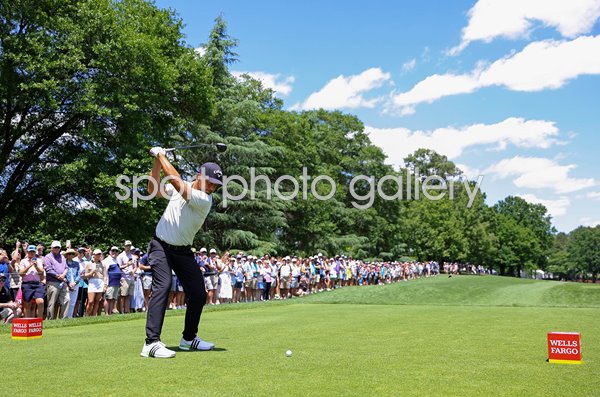 Xander Schauffele USA 2nd Tee Wells Fargo Championship Quail Hollow 2024