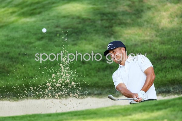 Xander Schauffele USA bunker control USPGA Valhalla Golf Club Louisville Kentucky 2024