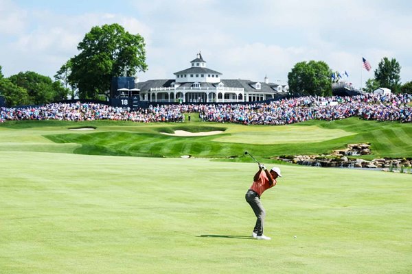 Tiger Woods USA par 5 18th Hole USPGA Valhalla Golf Club 2024