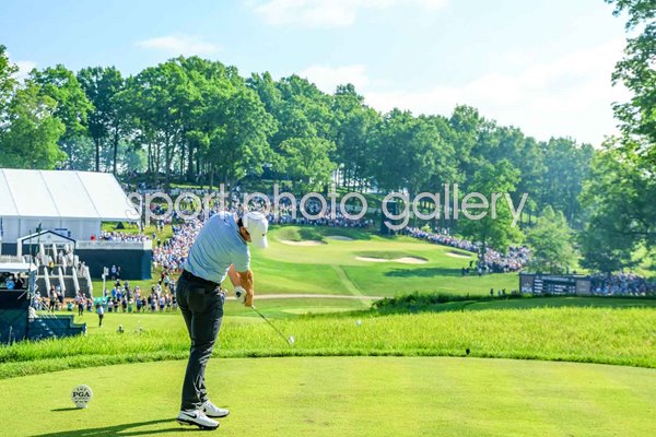 Rory McIlroy 14th hole Valhalla Golf Club USPGA Championship Louisville Kentucky 2024