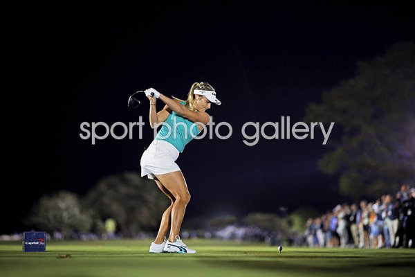 Lexi Thompson USA drives The Match West Palm Beach Florida 2024