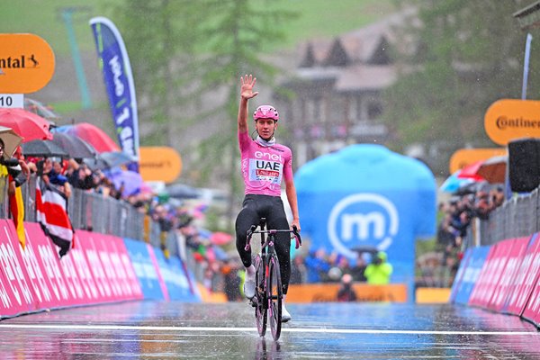 Tadej Pogacar Slovenia celebrates 5th Stage win of Giro d'Italia 2024 