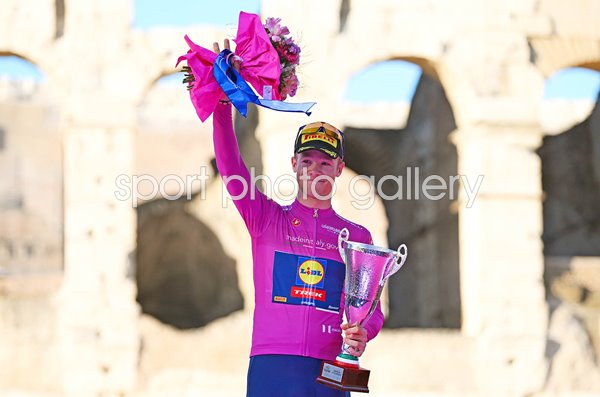 Jonathan Milan Italy Purple Points Jersey winner Rome Giro d'Italia 2024 