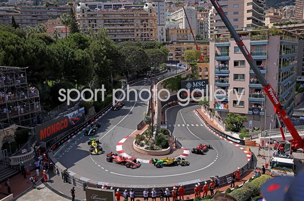 Charles Leclerc Monaco & Ferrari race leader on track Monaco Grand Prix 2024