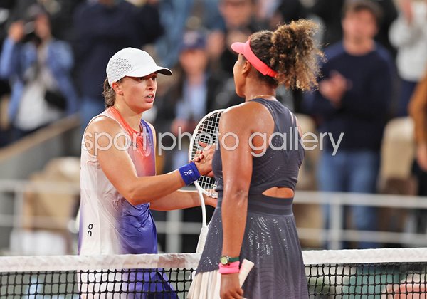 Iga Swiatek & Naomi Osaka after epic Second Round match French Open Paris 2024