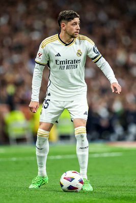Federico Valverde Real Madrid v Deportivo Santiago Bernabeu La Liga 2024
