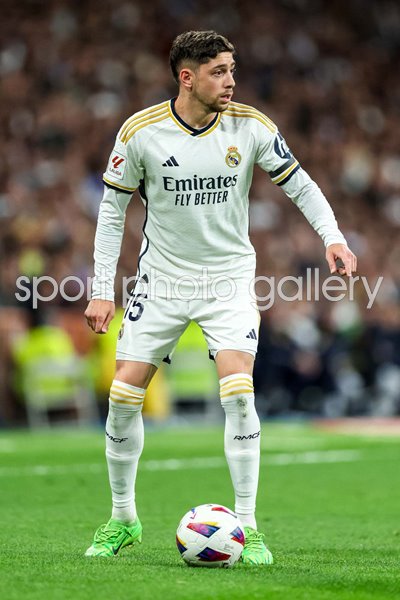 Federico Valverde Real Madrid v Deportivo Santiago Bernabeu La Liga 2024