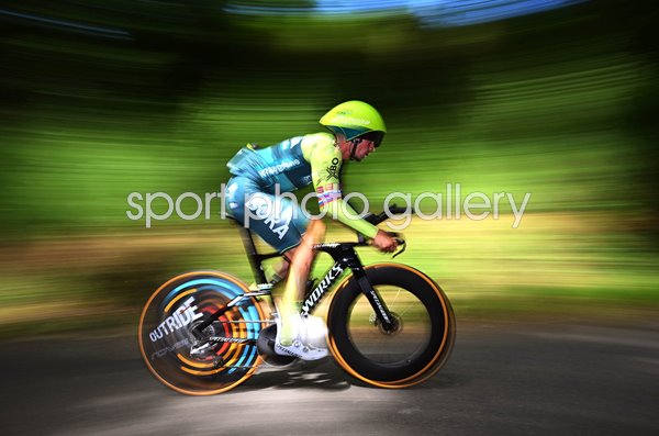 Primoz Roglic Slovenia Time Trial Stage 4 Motion Blur Criterium du Dauphine 2024