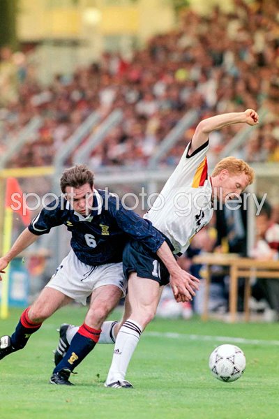 Matthias Sammer Germany v Brian McClair Scotland Euro 1992  