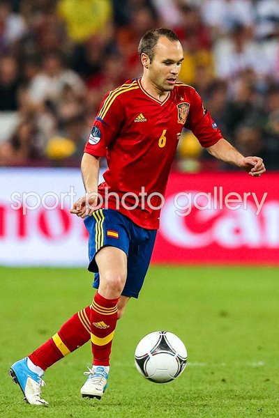 Andres Iniesta Spain v France Quarter Final Donetsk Ukraine EURO 2012