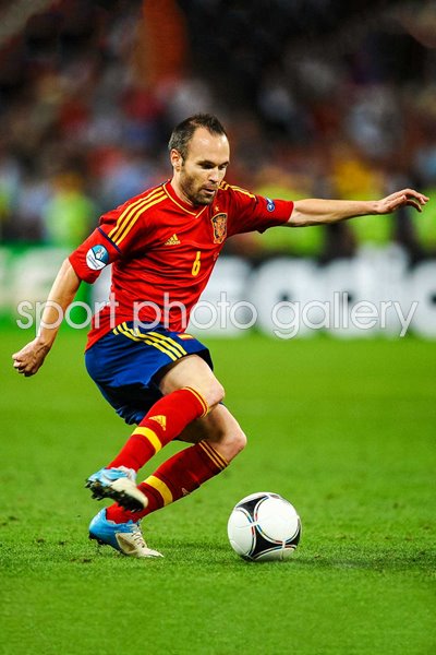Andres Iniesta Spain v Portugal Semi Final Donetsk Ukraine EURO 2012 