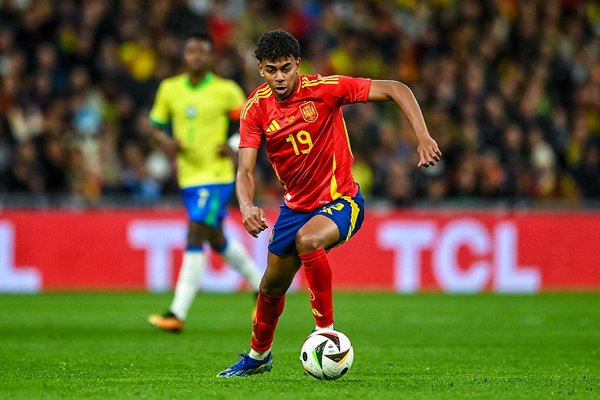 Lamine Yamal Spain v Brazil International Friendly Madrid 2024