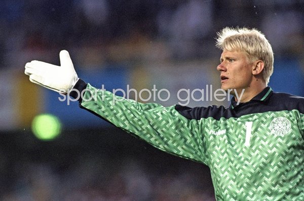 Peter Schmeichel Denmark goalkeeper v Sweden Euro 1992