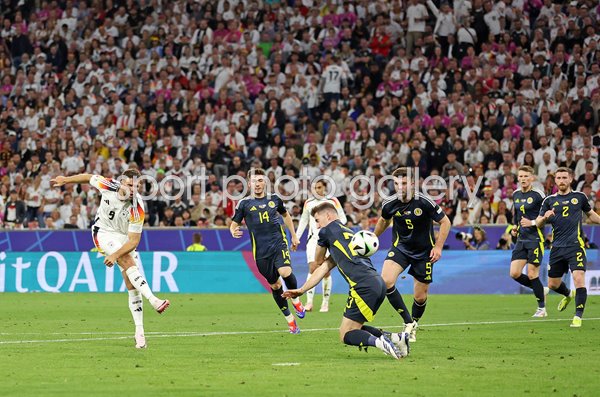 Niclas Fuellkrug Germany scores v Scotland Group A Munich EURO 2024