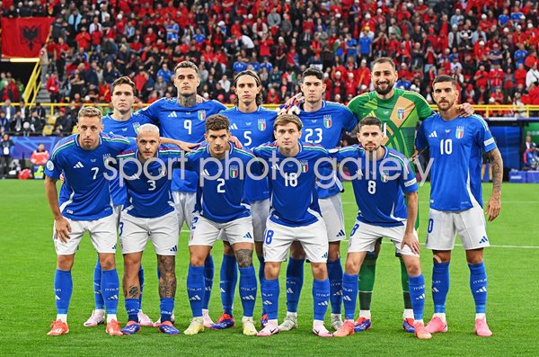Italy team line up v Albania Group B Dortmund EURO 2024