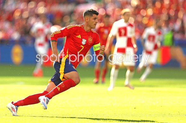 Alvaro Morata Spain v Croatia Group B Berlin EURO 2024