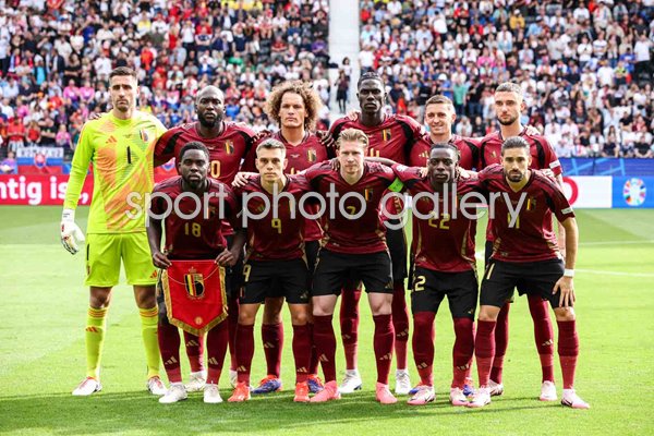 Belgium team v Slovakia Group E Frankfurt Arena EURO 2024