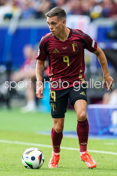 Leandro Trossard Belgium v Slovakia Group E Frankfurt Arena EURO 2024
