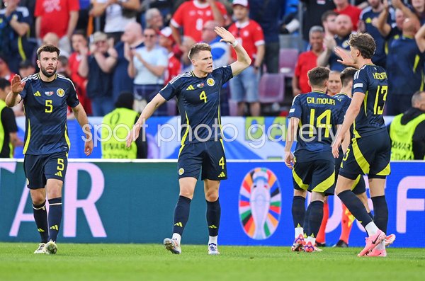 Scott McTominay Scotland celebrates v Switzerland Group A Cologne EURO 2024
