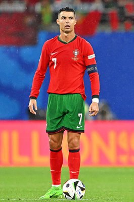Cristiano Ronaldo Portugal on the ball v Czech Republic Leipzig EURO 2024