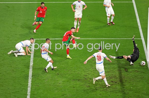 Francisco Conceicao Portugal shoots v Czech Republic Leipzig EURO 2024