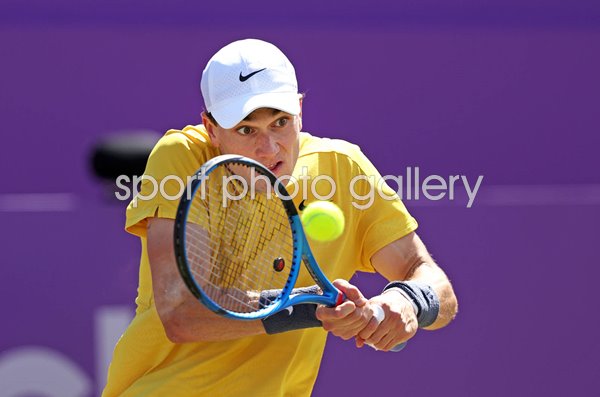 Jack Draper Great Britain focus v Carlos Alcaraz Queen's Club 2024