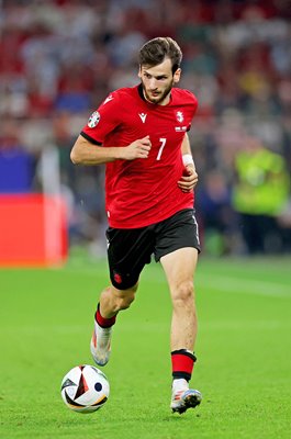 Khvicha Kvaratskhelia Georgia v Portugal Group F Gelsenkirchen EURO 2024