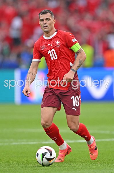 Granit Xhaka Switzerland v Italy Last 16 Berlin EURO 2024