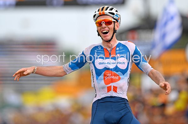 Romain Bardet France celebrates Stage 1 win Tour Tour de France 2024