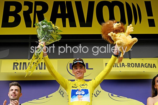 Romain Bardet France Yellow Leader Stage 1 Tour de France 2024