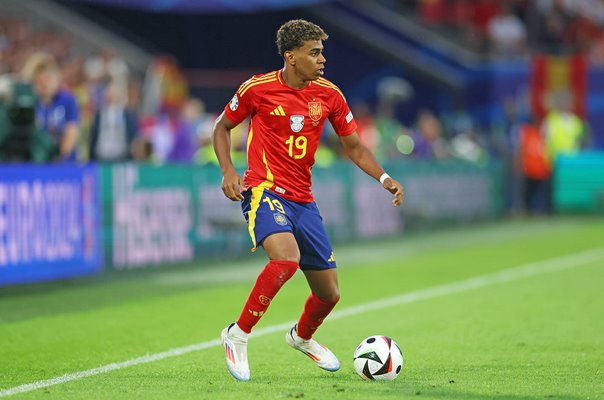 Lamine Yamal Spain v Georgia Last 16 Cologne EURO 2024
