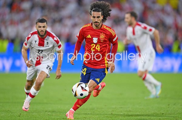 Marc Cucurella Spain v Georgia Last 16 Cologne EURO 2024