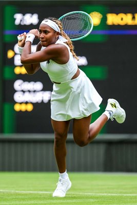 Coco Gauff USA backhand Round 1 Wimbledon 2024
