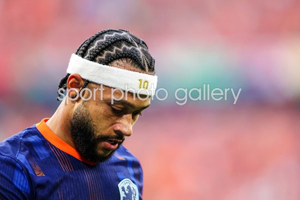 Memphis Depay Netherlands v Romania Last 16 Munich EURO 2024